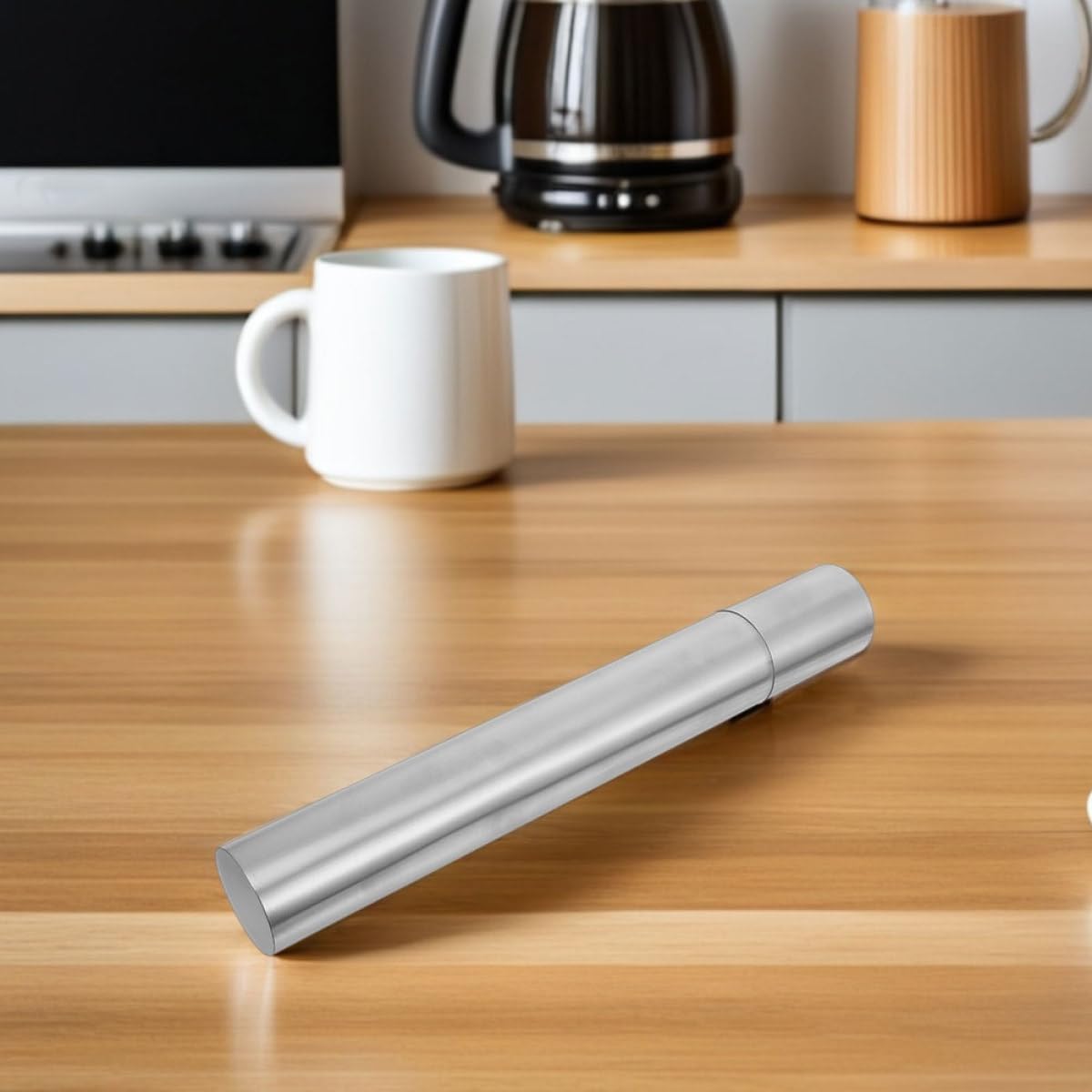 Alipis Élégant Porte-Certificat Tube Inoxydable Naissance en Acier Rangement 2pcs, Étanche Étanchéité Cylindrique pour Documents à Domicile Voyage