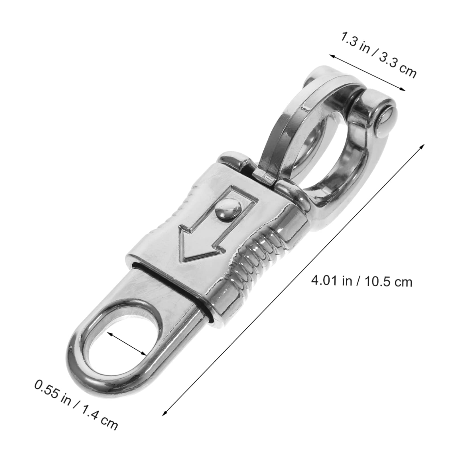 FUNOMOCYA Equestrian Snap Hook 102mm Metal Rope Snap for Fixed-Eye Quick Release for Get Back
