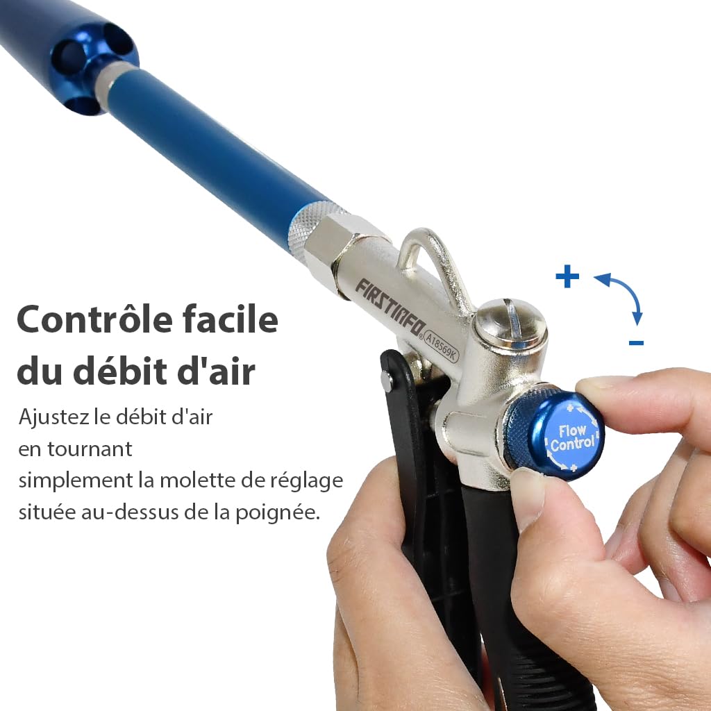 FIRSTINFO Soufflette Air Comprimé Windstorm Kit 22 Pièces A18569KEU