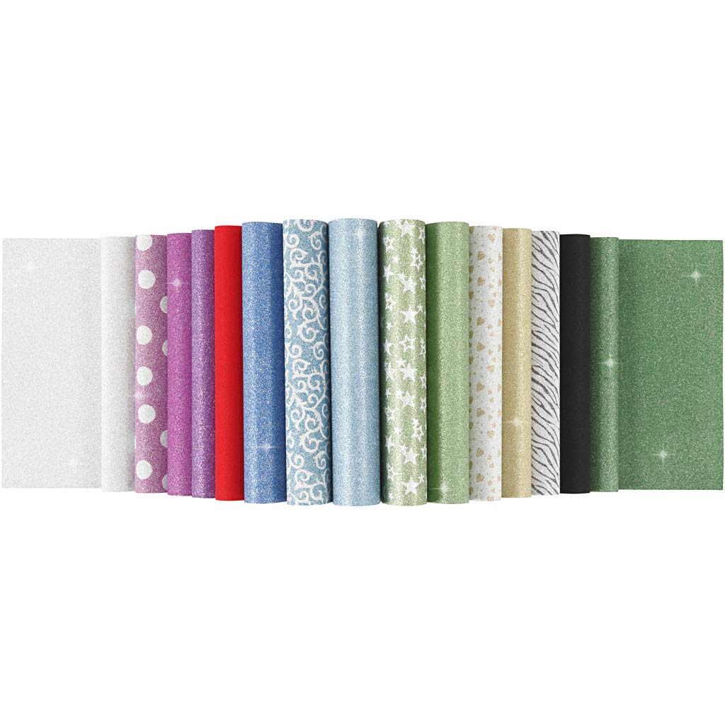 Glitter Paper Pad, A4 210x297 mm, 150 g, 30sheets