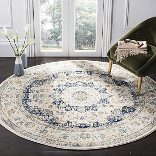 Safavieh Evoke Collection EVK220C Shabby Chic Vintage Oriental Medallion Area Rug, 5' 1"