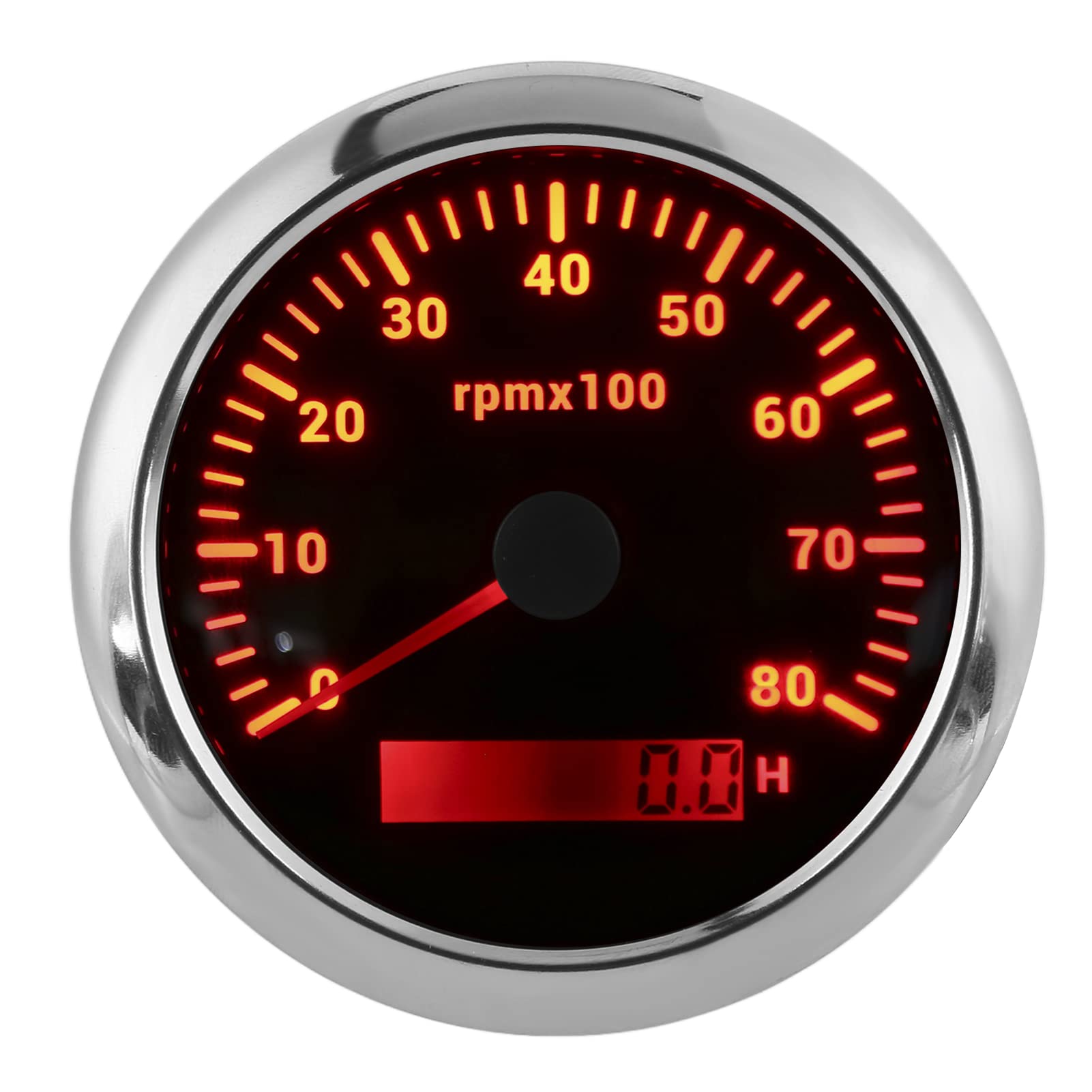 Tbest Tacómetro RPM de 85 Mm con Clasificación de Impermeabilidad IP67