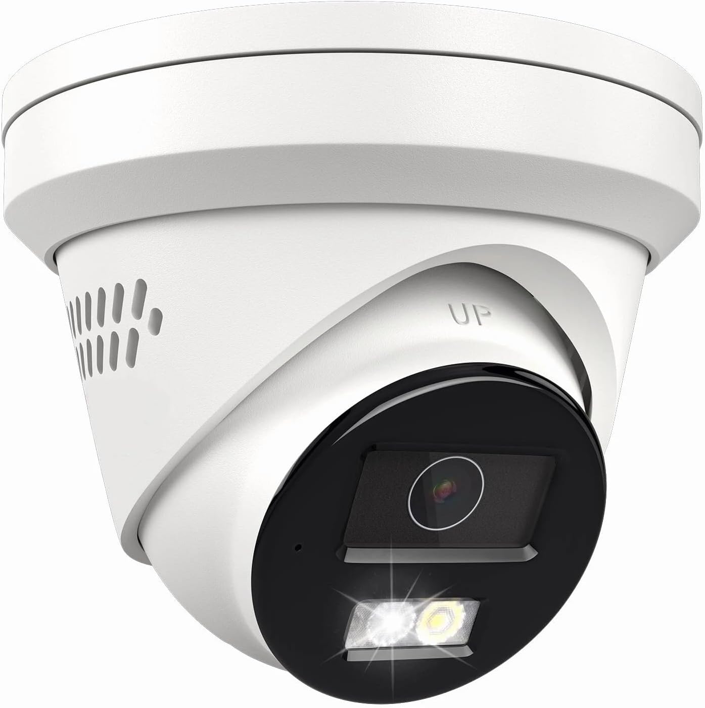 Marquis H Series 4K 8MP PoE Fixed Turret IP Camera Outdoor with Smart Hybrid Light, Human/Vehicle Detection, Built-in Microphone 2 Way Audio, Metal Housing IP67 (2.8mm)