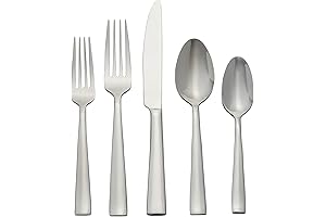 Oneida H147020A Monolith 20 Piece Everyday Flatware, 18/0 Stainless Steel, Silverware Set (Service for 4)
