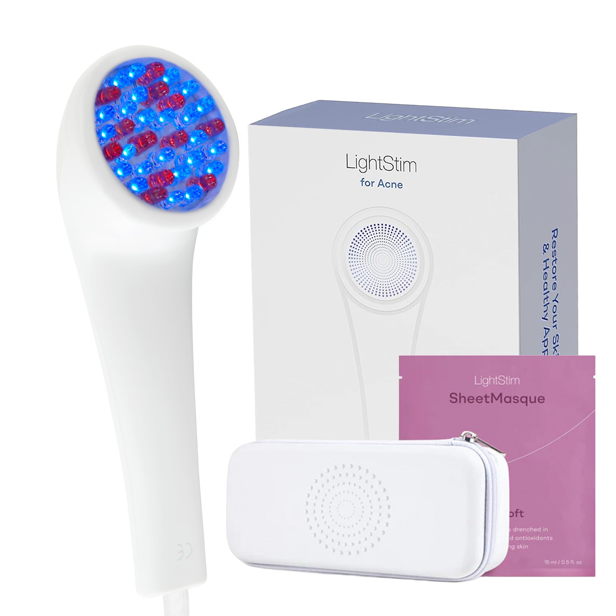 Photo 1 of LightStim for Acne LED Red Light Therapy, FDA cleared for mild to moderate acne, reduce acne, calm existing breakouts & restore your skin’s healthy appearance 36 Blue & Red LEDs, 415 & 630 wavelengths