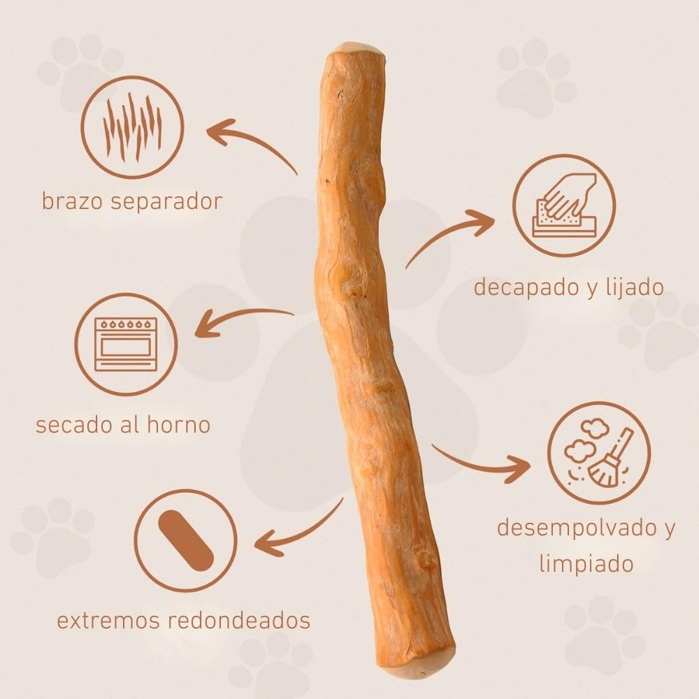 Wildfang® Palo de Cafe para Perro, XL Perros de más de 45 kg | Alternativa a los Huesos Juguetes para Cachorros Masticar masticable Natural para Perros, 1 unidad Paquete de 3