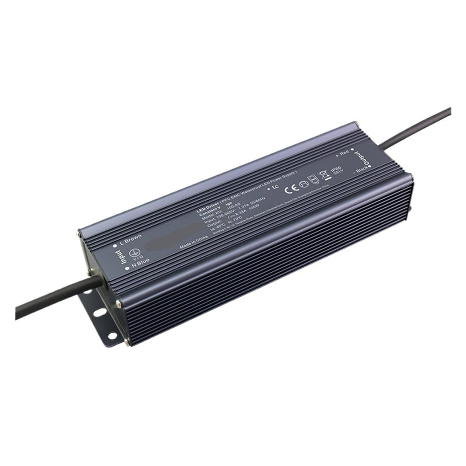 NVSFZGIYG Constant Voltage Waterproof Drive Fountain Light Square Live Switch Power Supply(12V 8.33A 100W)