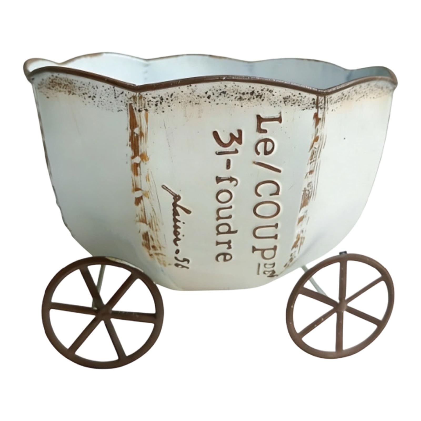Garden Courtyard Iron Vase Decorate Home Furnishing Retro Gardening Flower Arrangement Living Room Desktop Ornament Flower Container Succulents Planter Iron Art Flowerpot Stand Home Yard Garden