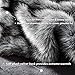 BATTILO HOME Wolf Faux Fur Blanket, Extra Large Fox Fur Throw Blankets for Couch, Bed, Super Soft, Fluffy, Eelegant, Grey with Black Tips Blanket Reversible to Plush Velvet, (Grey, 60