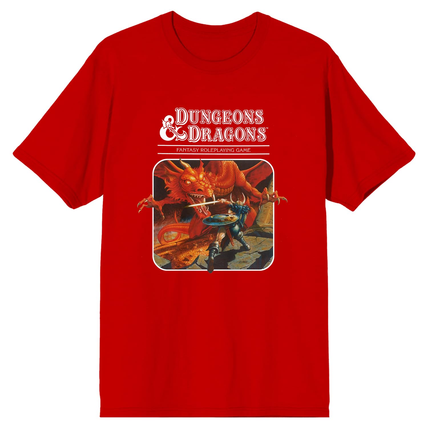 Dungeons & Dragons 1983 Players Manual Mens Red T-Shirt