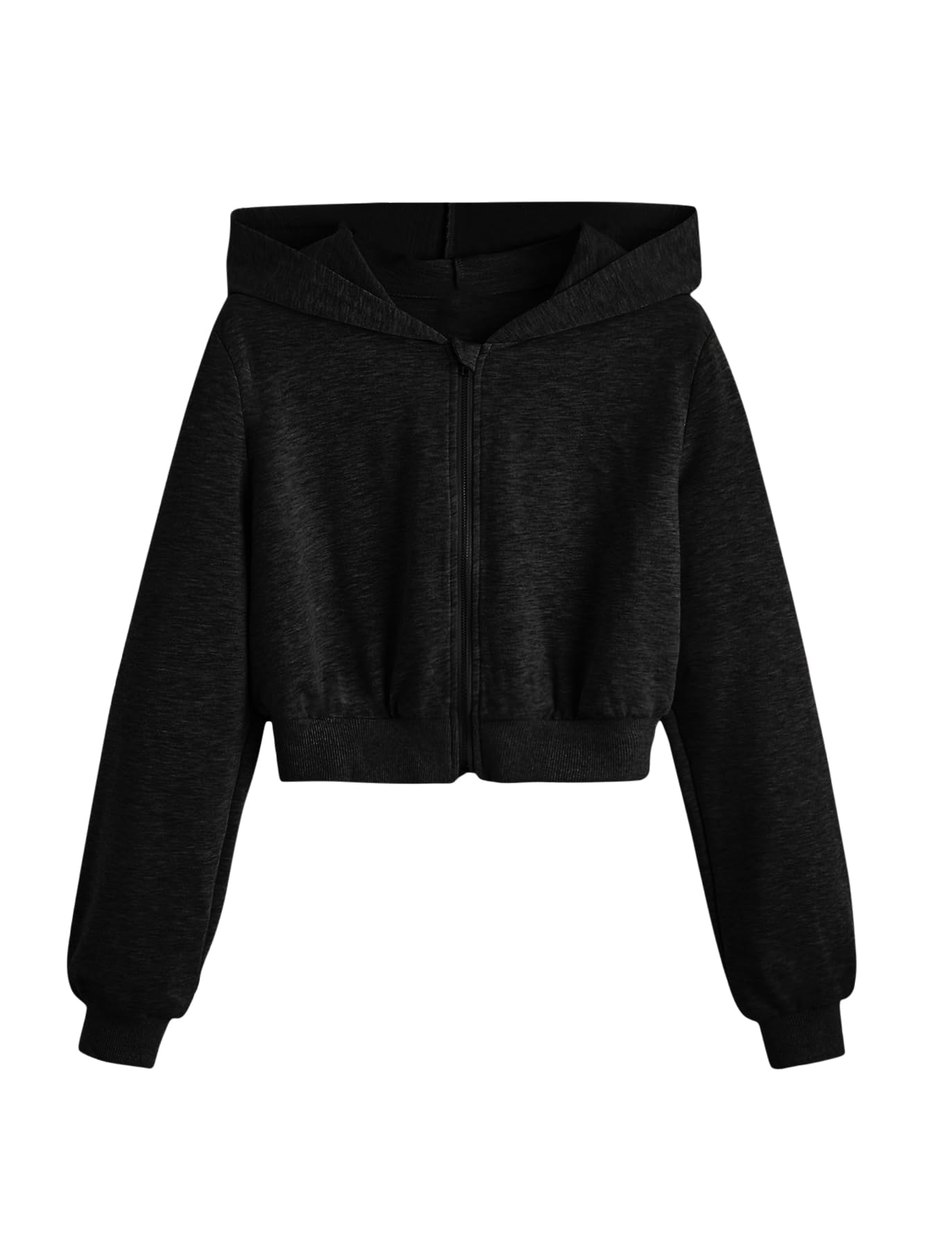 Imily BelaGirls Full Zip Up Hoodie Kids Casual Fashion Long Sleeve Hooded Sweatshirt 5-14 Years