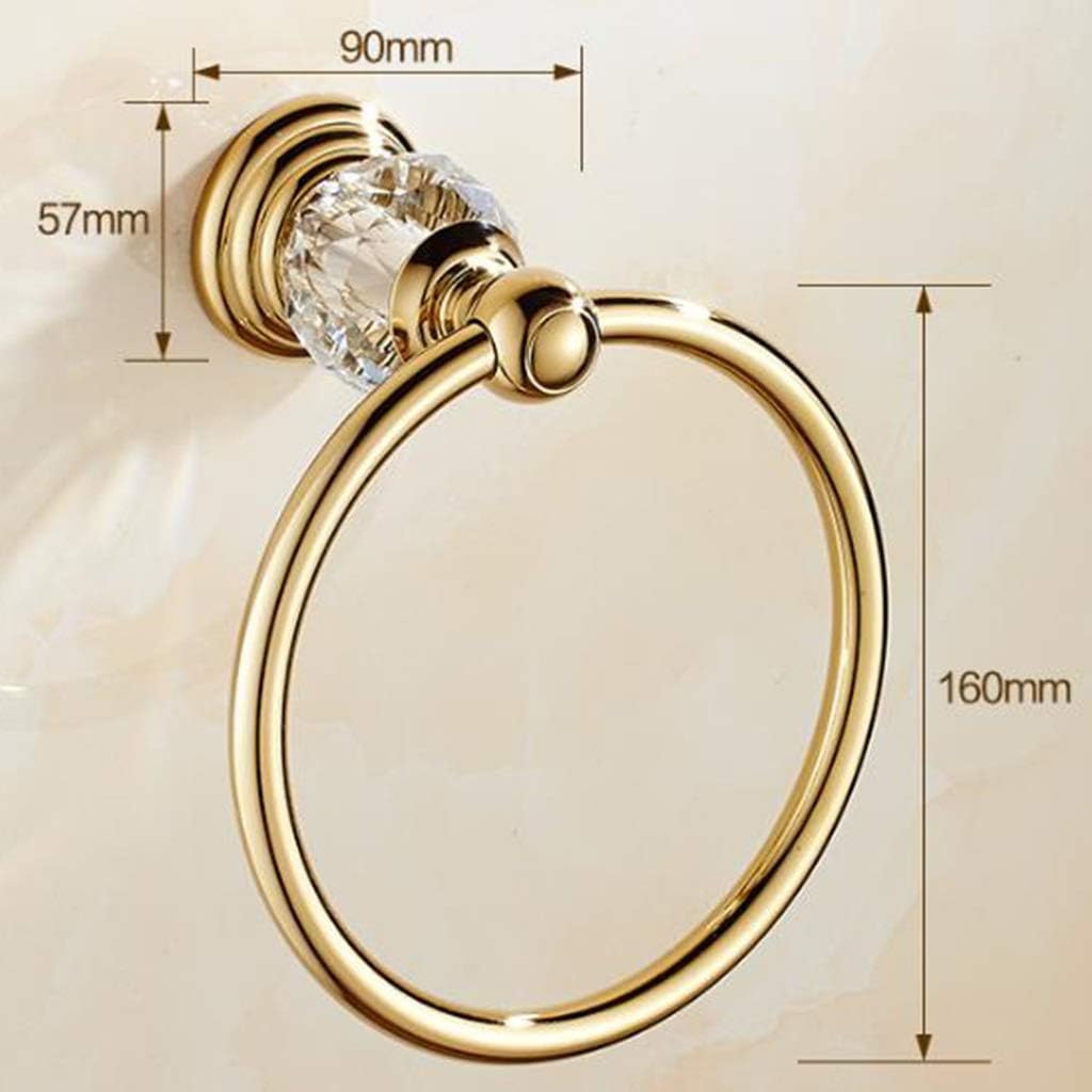 Towel Rings Crystal Towel Ring Bathroom Bathroom Hardware Towel Rack Bath Towel Hanging Ring Towel Bath Towel Storage Towel Holders Towel Bars
