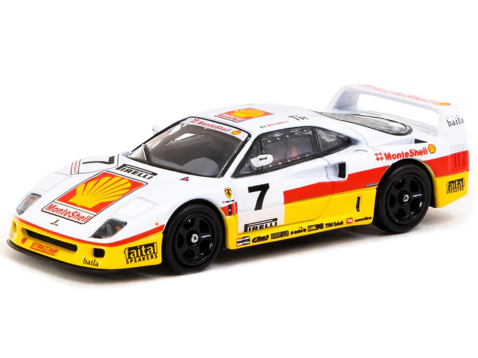 Amazon.com: Tarmac Works F40 GT #7 Marco Brand Italian GT