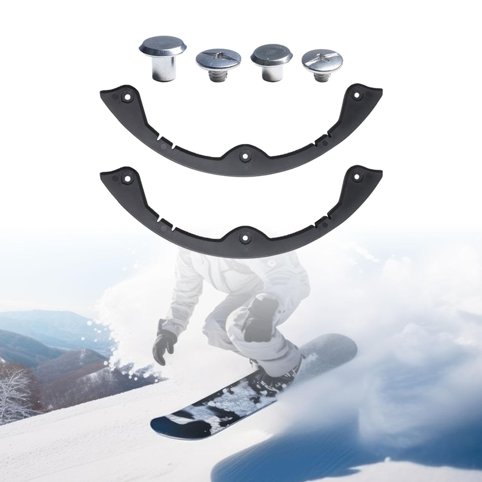 perfk Bande de Protection de Snowboard en Silicone, 2 pièces, Couverture de Bord, Garde de Pont de Planche à roulettes Standard