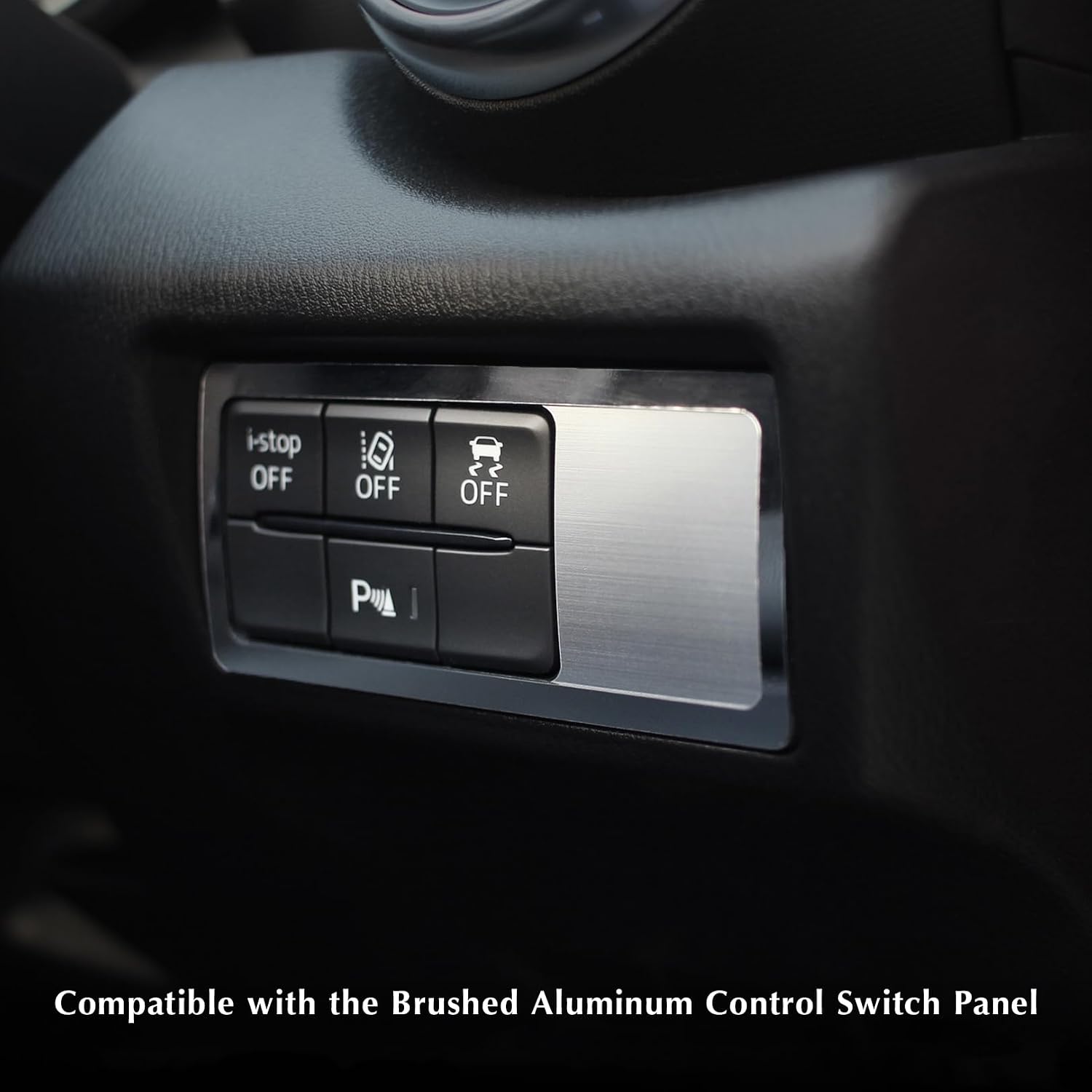 BARZA Chrome-Look Control Switch Bezel for Mazda MX-5 Miata (ND) | Custom Fit Interior Trim | Made in Japan | ND5RC NDERC ND5RE NDERE | Roadster RF (2015–2026)