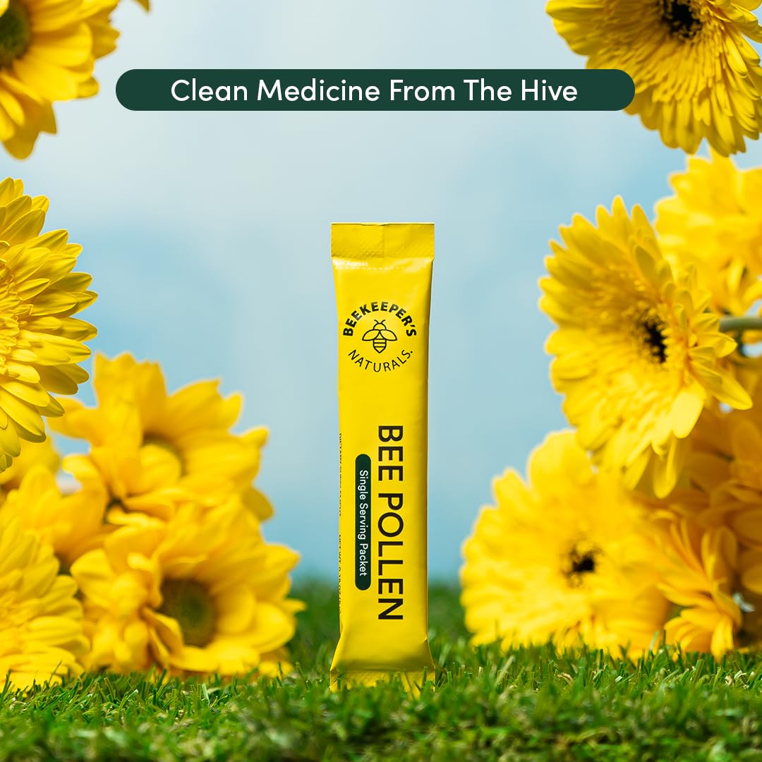 Beekeeper's Naturals 100% Raw Bee Pollen Stick Packs, Amino Acids — Amazon image 7