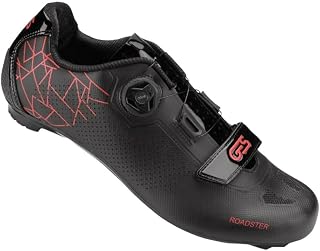 GES Pair of BOA-Velcro Shoes Compatible with Look-Shimano Roadster2