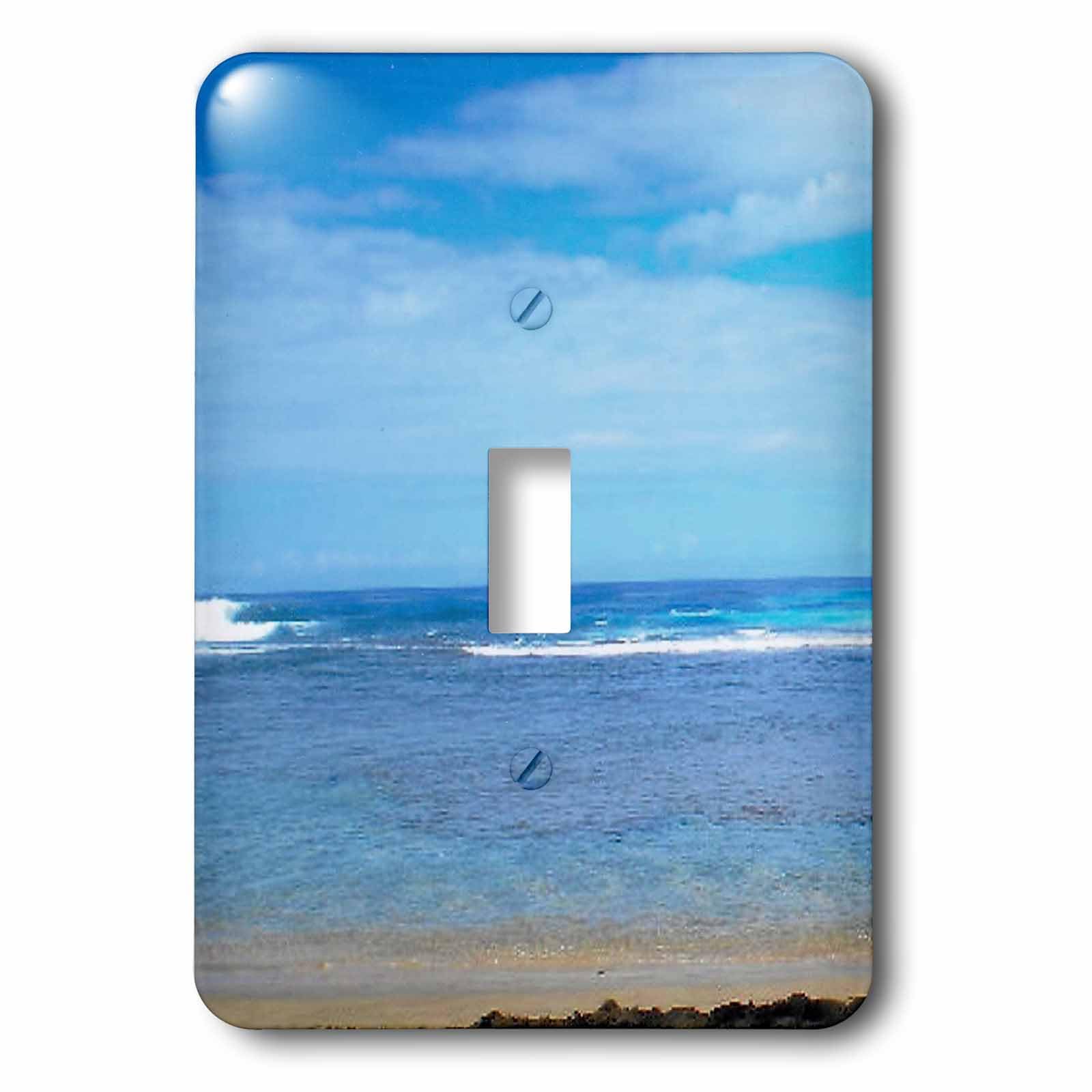 Interrupteur à bascule simple Kauai Beach 3dRose finition haute qualité
