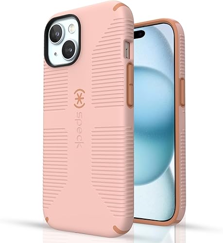 Speck Funda para iPhone 15 Plus, diseñada para MagSafe, agarre de protección contra caídas, iPhone 15 Plus y iPhone 14 Plus, resistente a los