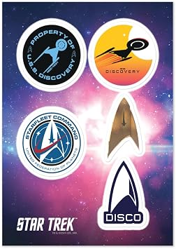 Star Trek Discovery Sticker Sheet - Officially Licensed