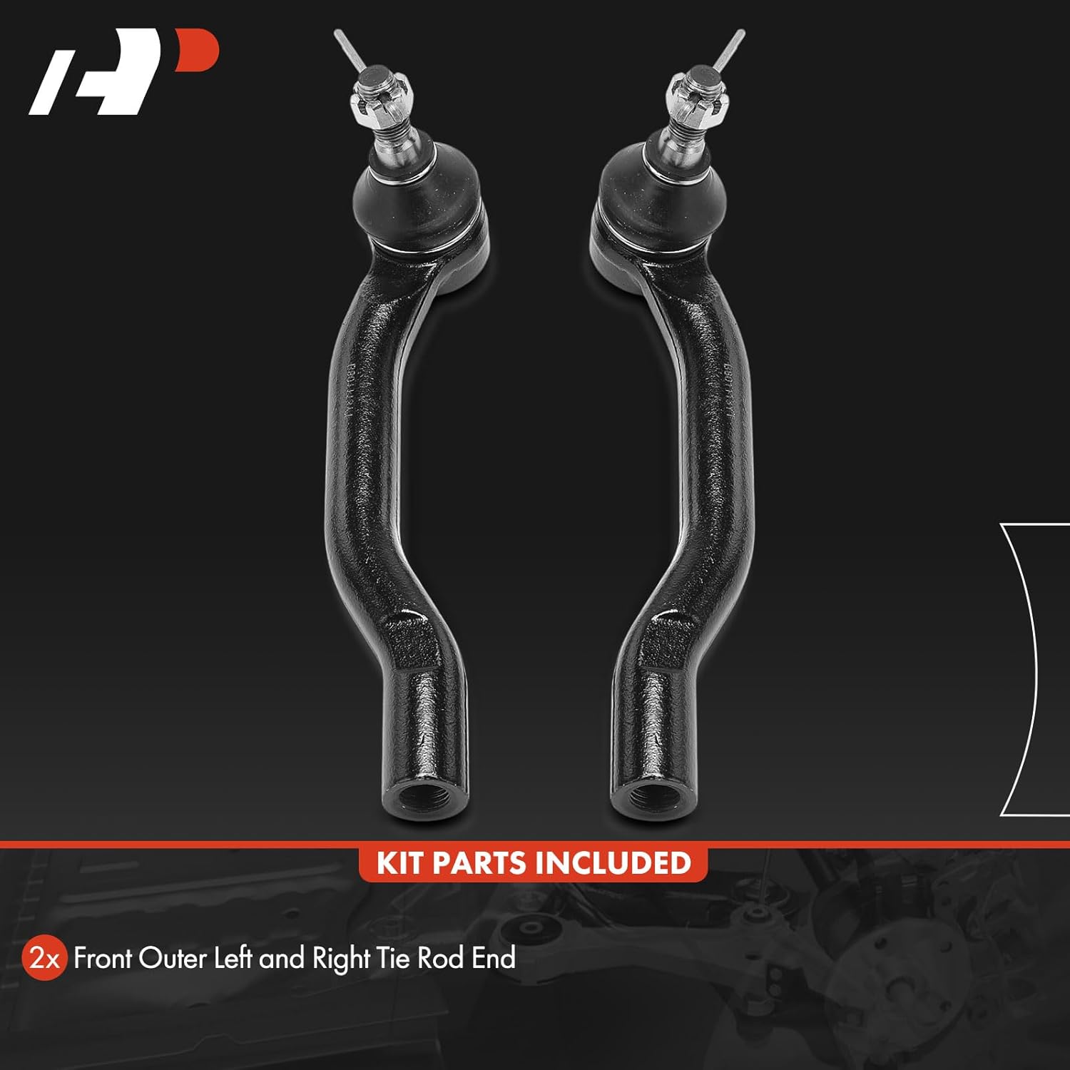 A-Premium 2 x Front Outer Tie Rod Ends, Compatible with Lexus ES300h, ES350, 2013 2014 2015 2016 2017 2018