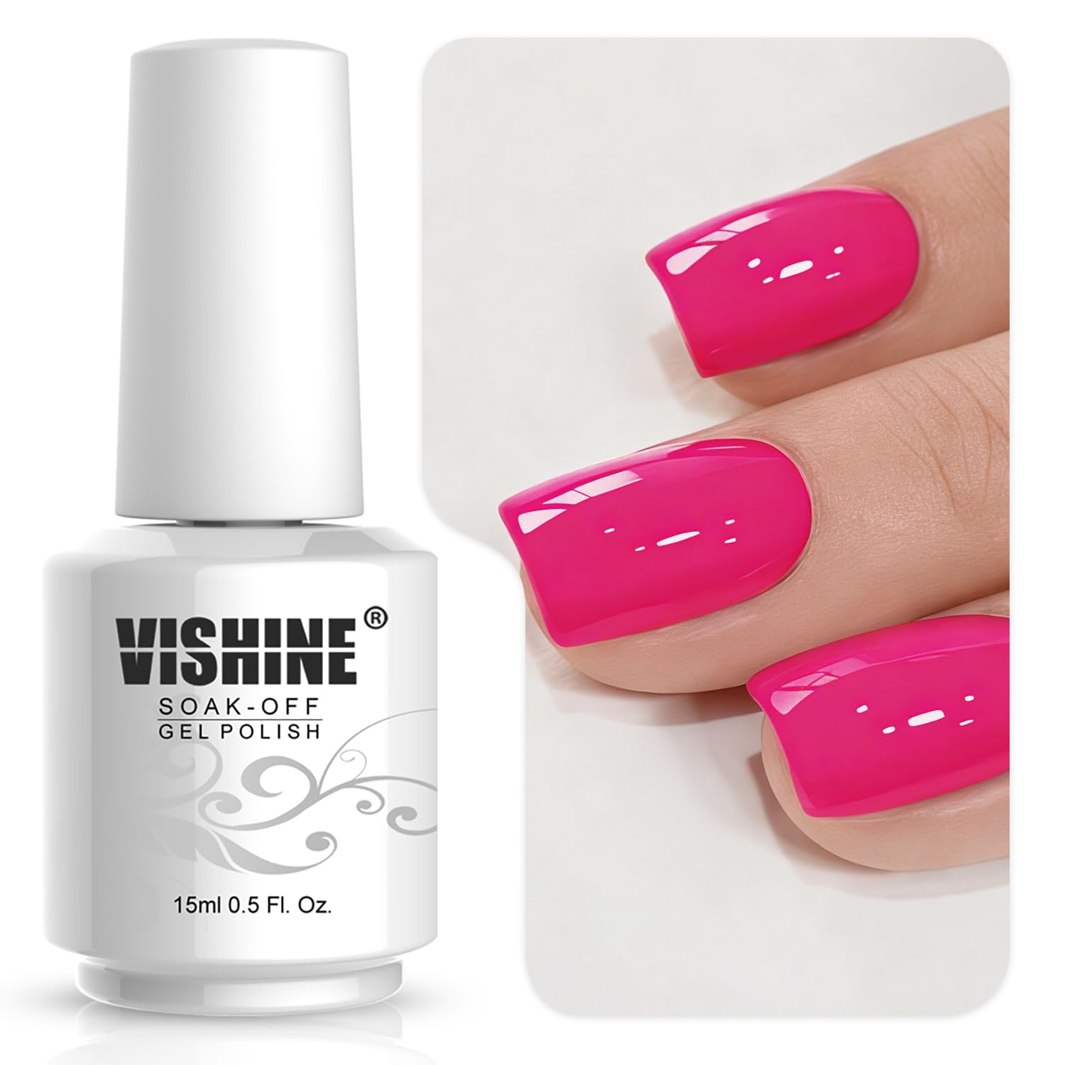 Vishine Soak-Off UV LED Gel Polish Nail Art Manicure Lacquer Teal Color 036
