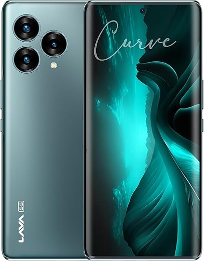 Lava Blaze Curve 5G (Glass Viridian, 8GB LPDDR5 RAM, UFS 3.1 256GB Storage) | 120Hz Curved Amoled Display |2.6GHz Dimensity 7050 6nm Processor | 64…