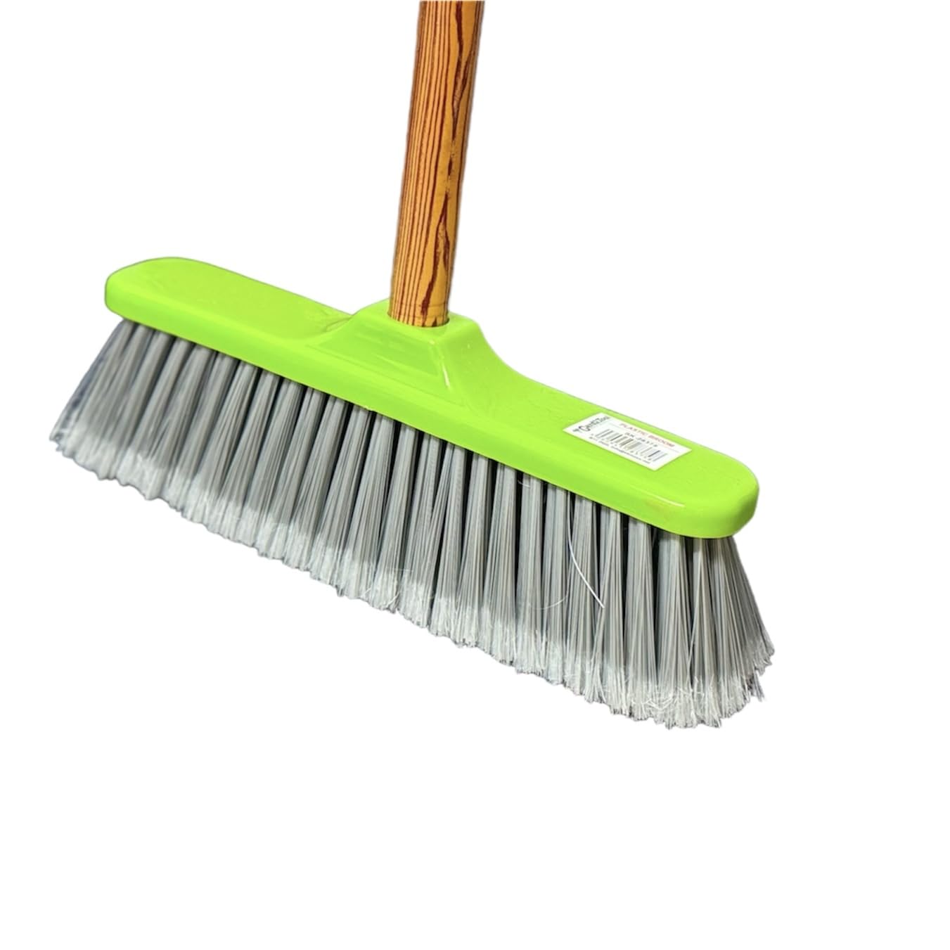 Maxland Green Indoor Soft Bristle Broom Sweeping Brush - Perfect For Kitchen Broom For Laminate, Vinyl Or Wooden Floor Sweep 28Cm Wide 120Cm Length