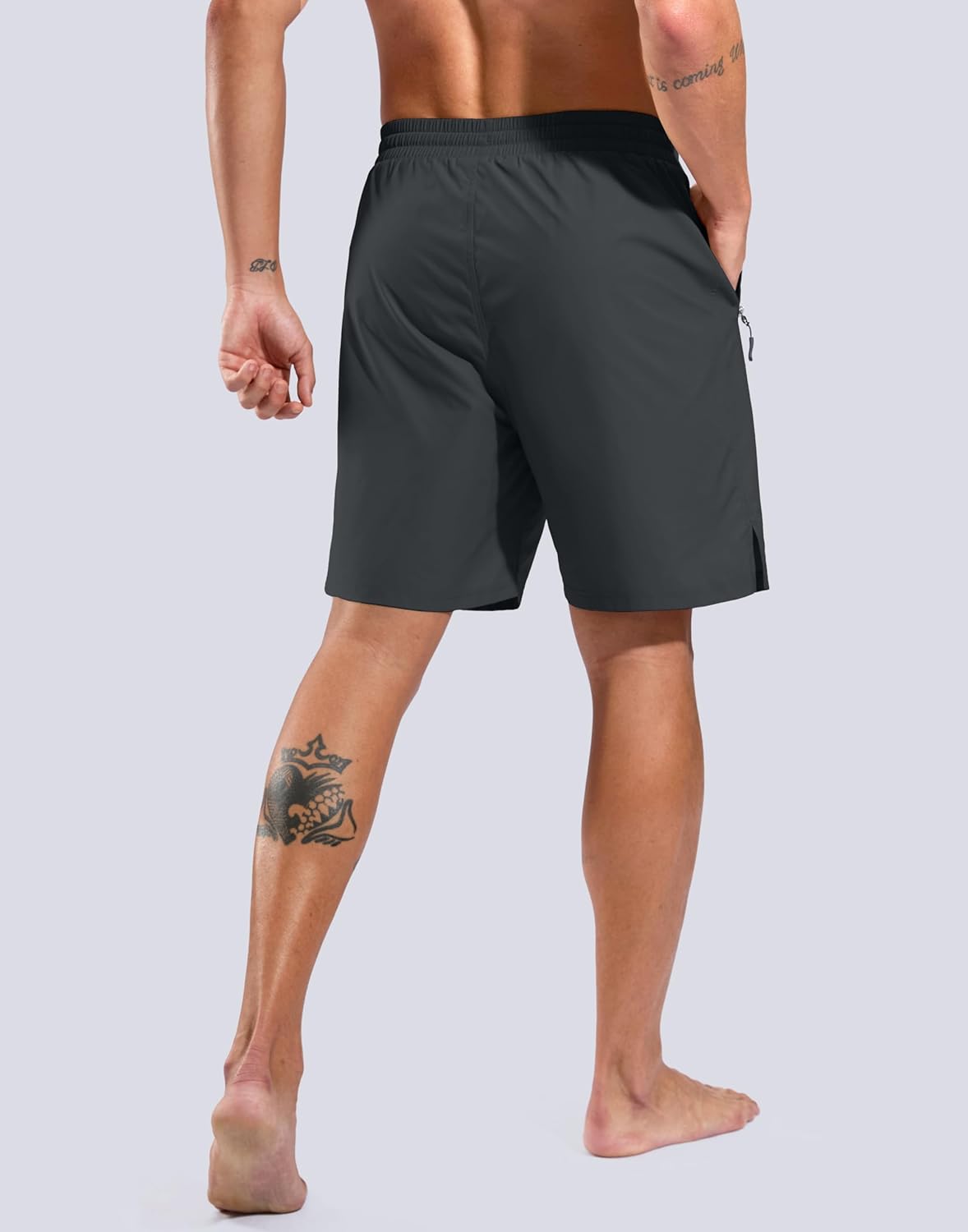 G Gradual Mens Swim Trunks with Compression Liner 7"/9'' Quick Dry Board Shorts Swimsuit Bathing Suit for Men Zipper Pockets