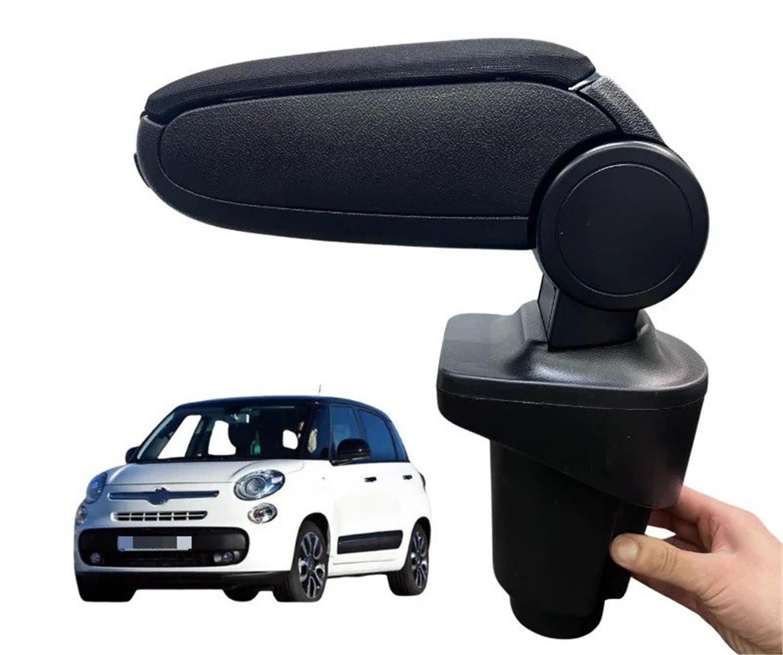 Hguvsjd Armrest Box For Fiat 500L 2012-2017 Vehicle Armrest Textile Custom Center Console Storage Box Car Armrests
