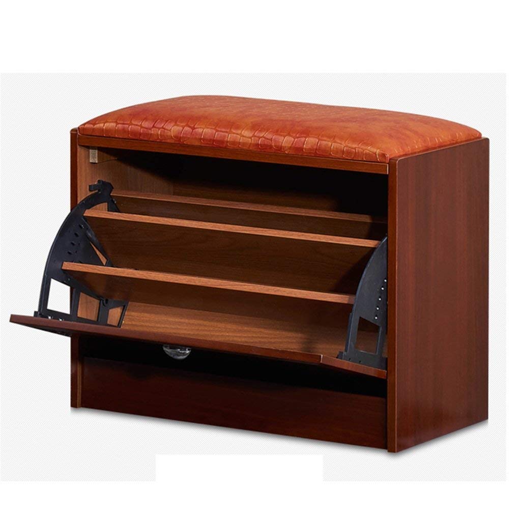 Banc à chaussures souple Qaryq avec étagère de rangement pour entrée