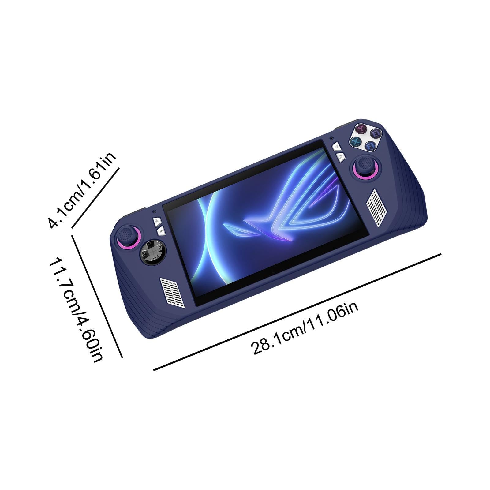 Custodia In Silicone Morbido Per ASUS ROG Ally - Cover Protettiva Antigraffio E Antiscivolo (Nero)