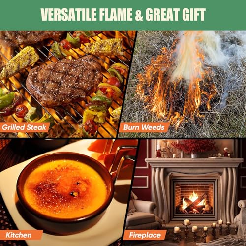 Propane Torch Gun | Adjustable Flame Thrower Gun | Gas Welding Kits Cooking Torch for BBQ, Searing Steak, Welding, Campfire & Charcoal (Propane Tank Not Included)