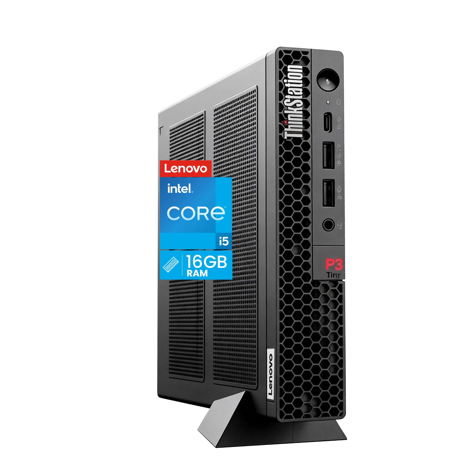 lenovo thinkstation p3 tiny mini desktop workstation, intel core i5-14500 vpro, 16gb ddr5 ram, 1tb nvme ssd, win 11 pro,wi-fi 6 mini pc workstation for engineering，business，office