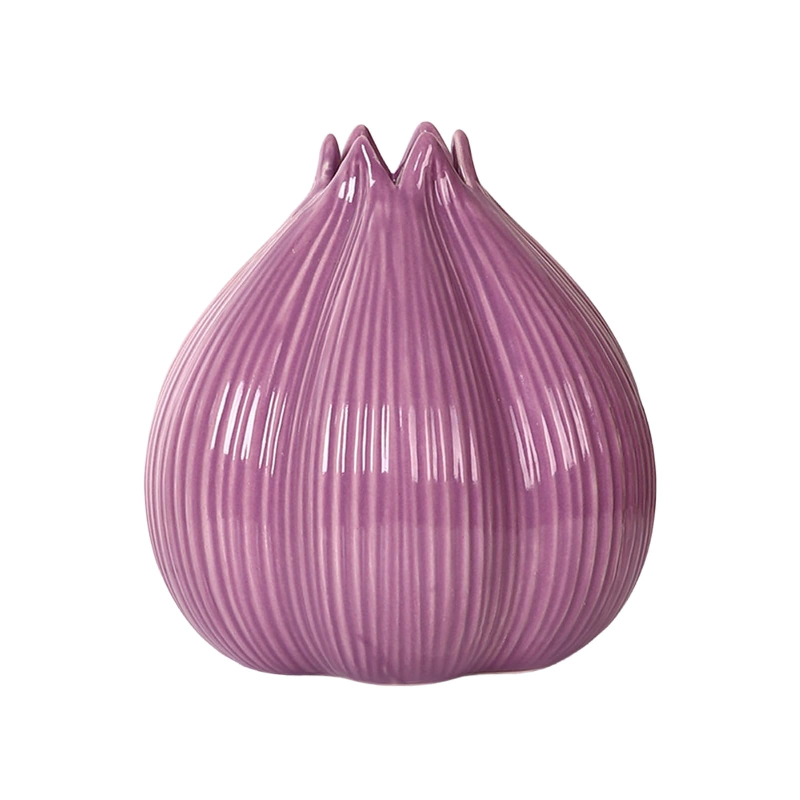 Multifunctional Ceramic Onion Shape Holder Handcrafted Decors Flower Holder for Various Room Easy to Maintain Modern Decors Ceramic