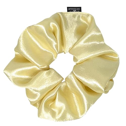 Vista 47 de Coleteros de satén extragrandes extragrandes para mujeres y niñas, prevención de encrespamiento, soporte para el cabello para dormir, banda elástica