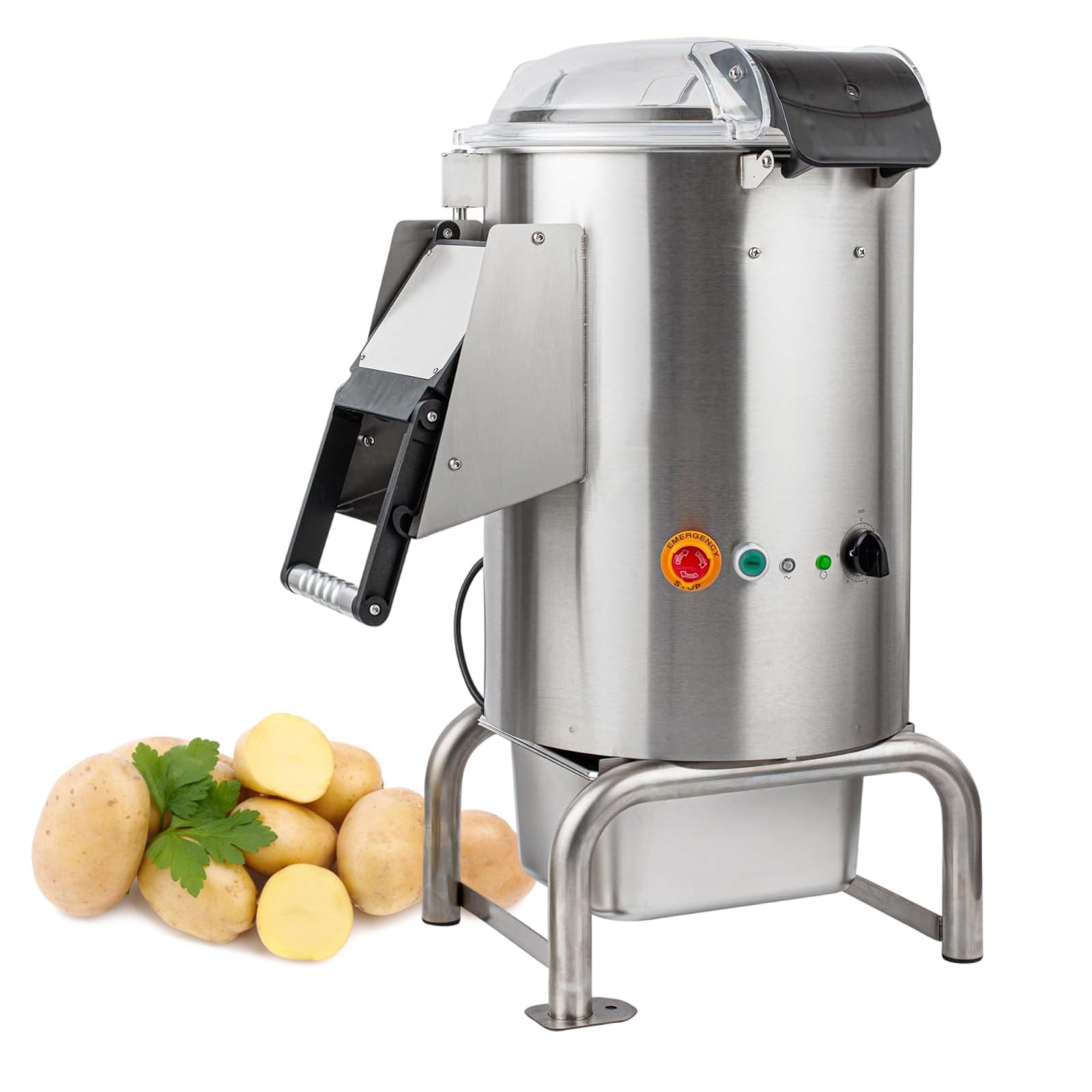 OLSKFUH Table Potato Peeler 750W 130-200Kg/Hour Automatic Potato Washer And Peeler For Kitchen Fruits And Vegetables, 220V,110v