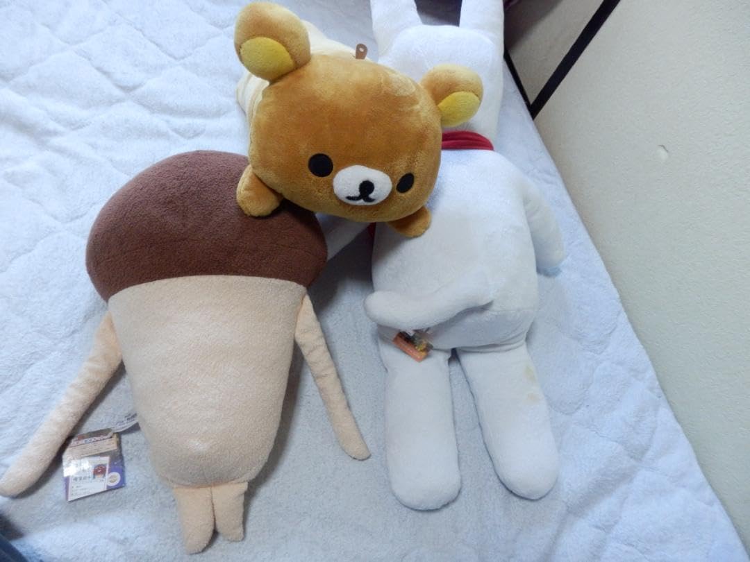 ❤️特大❤ぬいぐるみセット★リサ Lサイズ★リラックマ枕★なめこ★タグ付き 特大ぬいぐるみセットリサ Lサイズリラックマ枕なめこタグ付き