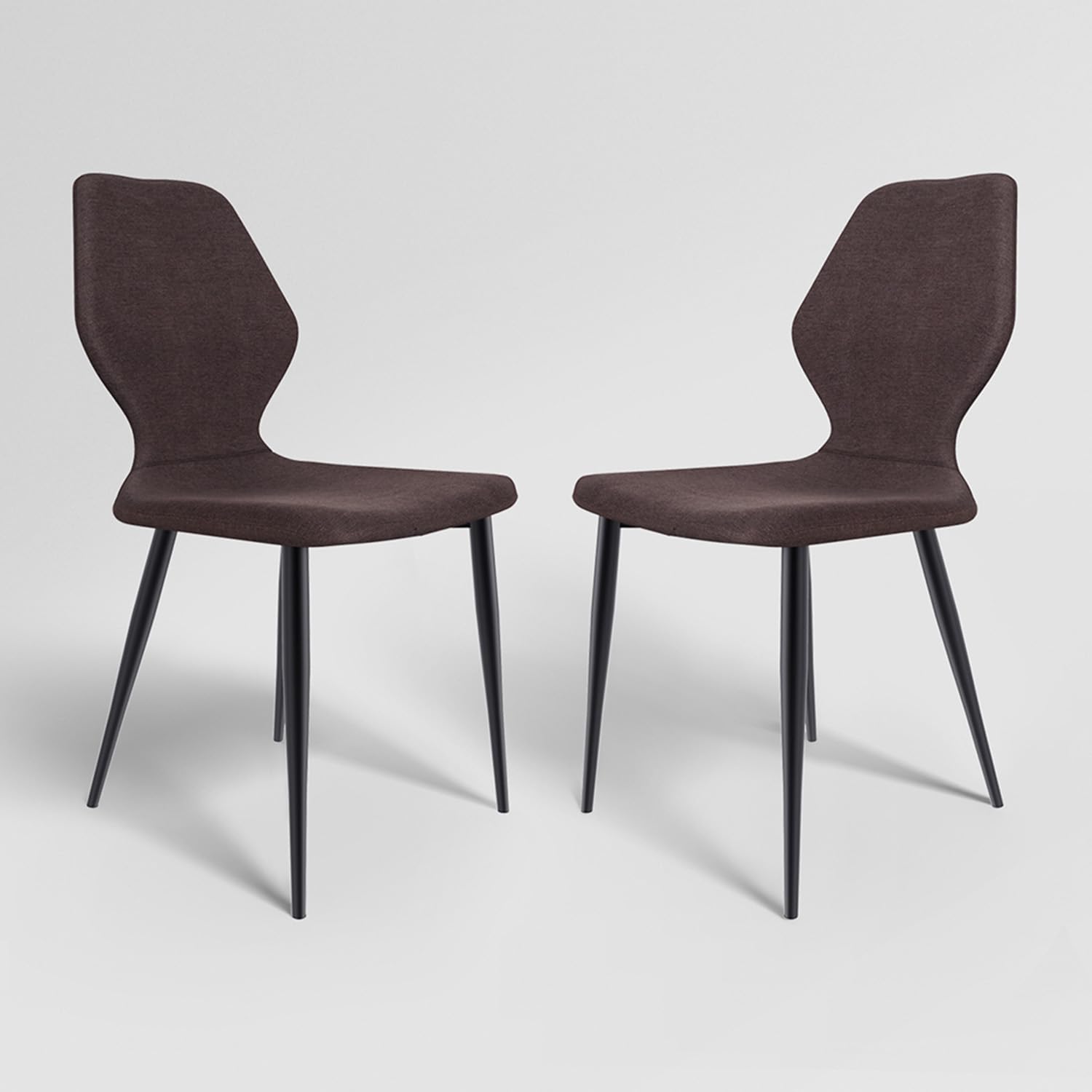 GODREJ INTERIO Mulberry Fabric Dining Chairs (Maroon, Set of 2 Chairs