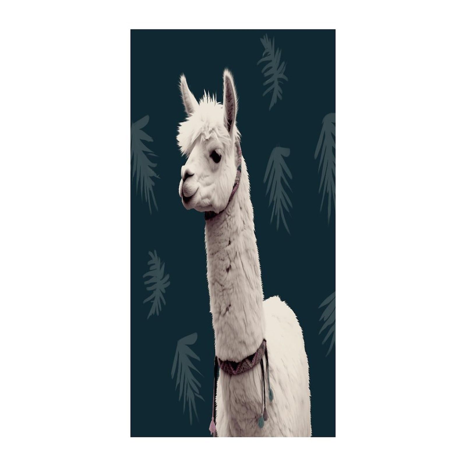 Fekiloot Style Alpaca Llama Door Curtain Room Divider Curtains