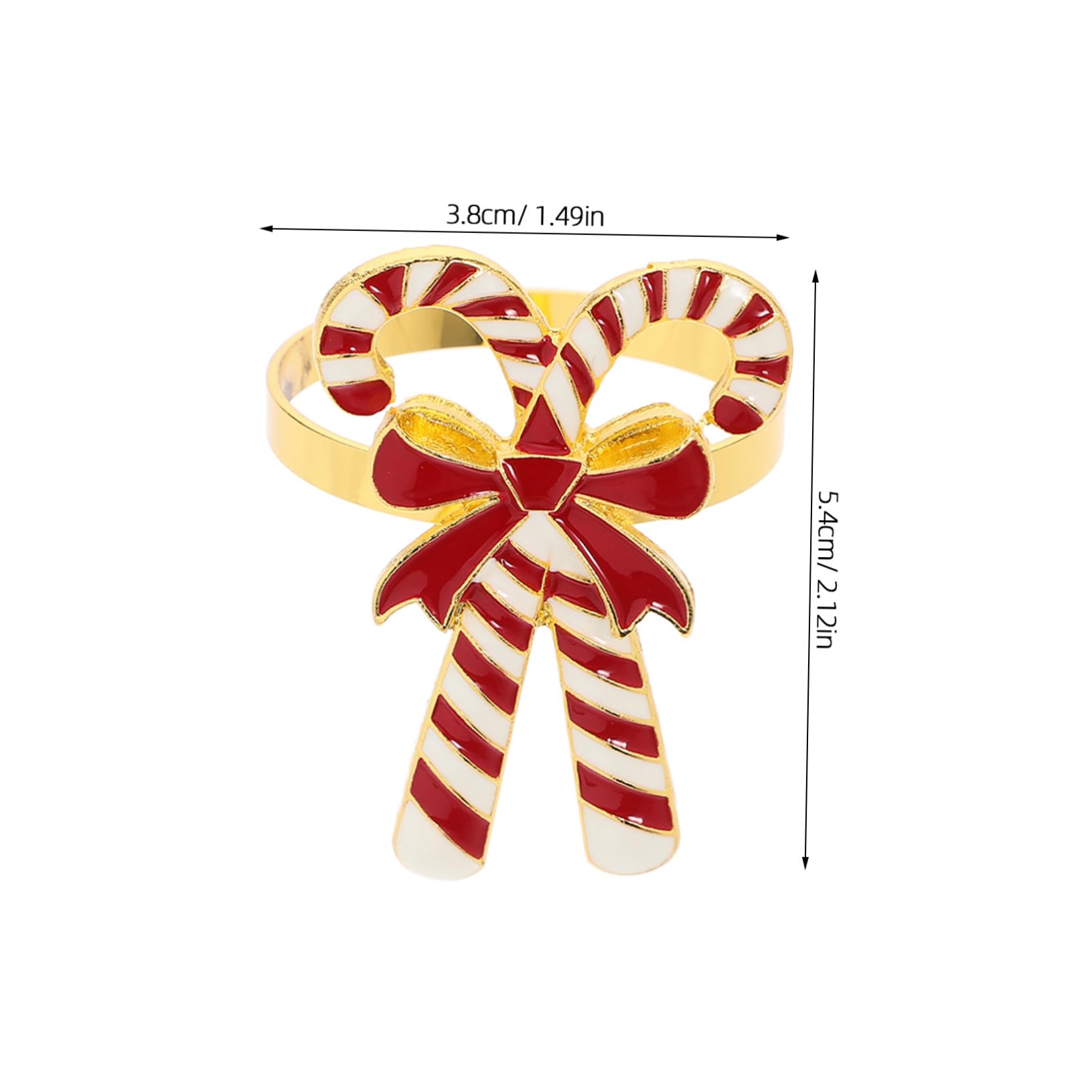 4 Pezzi Portatovaglioli Natalizi in con Design Decorativi per Tovaglioli Accessori Tavola per Feste Natale e Riunioni Facili da e Usare