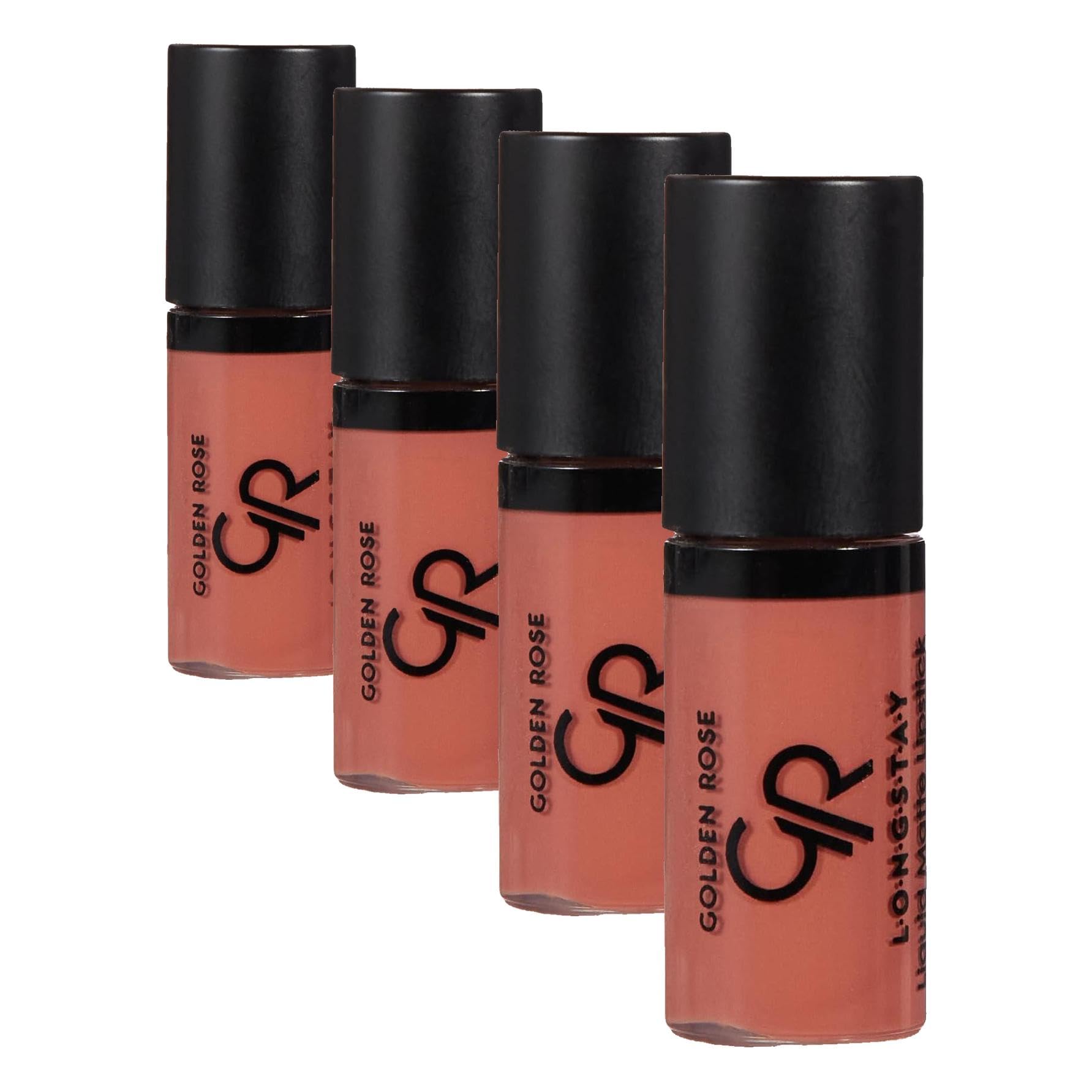 Golden Rose Longstay Liquid Matte Lipstick Mini No: 16 - Bulaşmayan Likit Mini Mat Ruj (3 ml) (4 paketi)