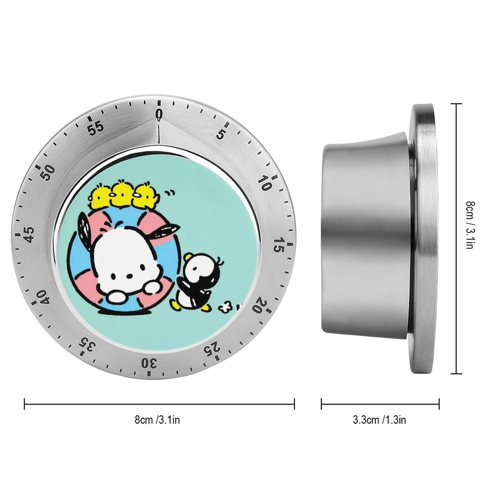 Amazon｜ポチャッコ タイマー キッチン 可愛い タイマー 勉強 防水