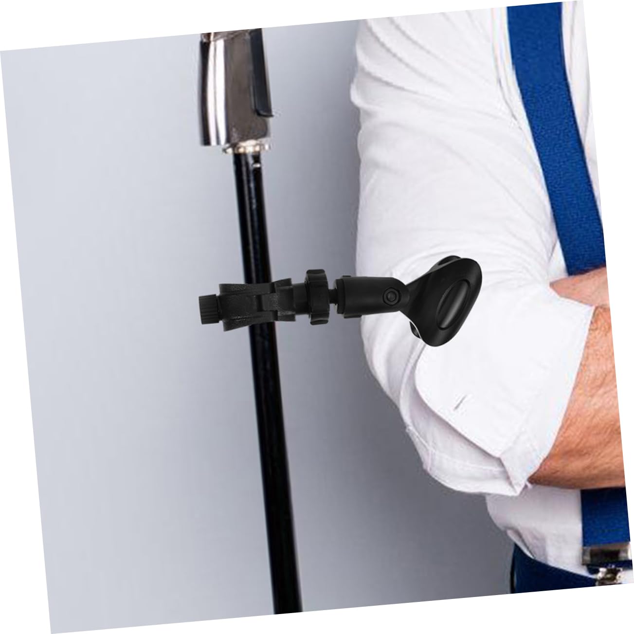 Sosoport 2Sets Microphone Clip Holder Microphone Clamp for Handheld Mics Easy Installation Stable Reliable for Live Streaming and Audio Setups
