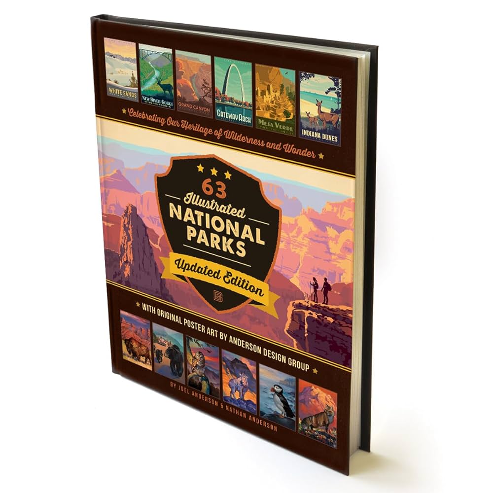 63 National Parks: Updated Edition HARD COVER Coffee Table