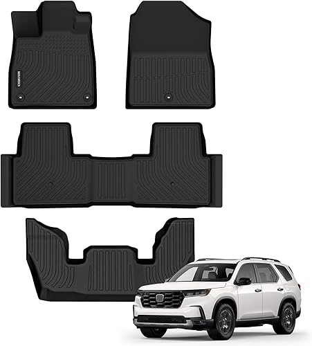 Alfombrillas personalizadas para Honda Pilot 2023 2024, alfombrillas de protección para todo tipo de clima, de elastómero termoplástico,