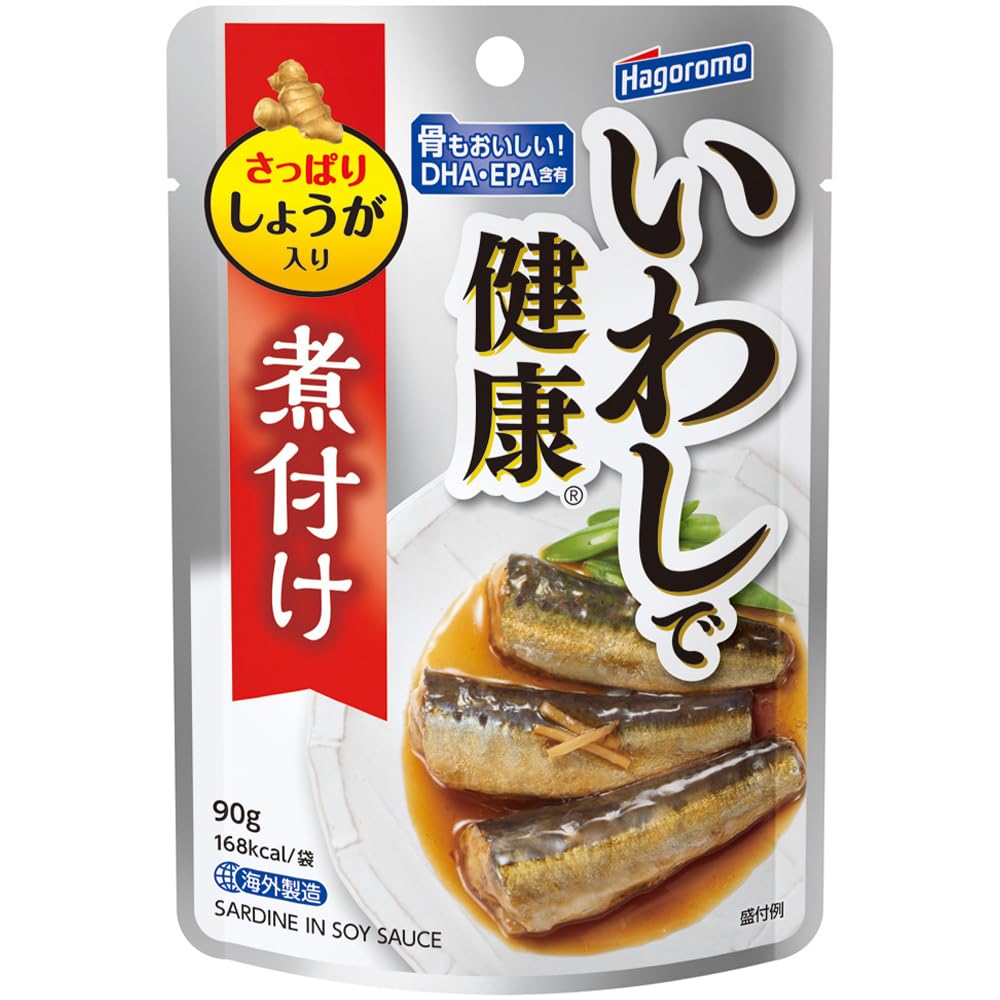 Amazon | はごろもフーズ いわしで健康 煮付け (パウチ) 90g×6個