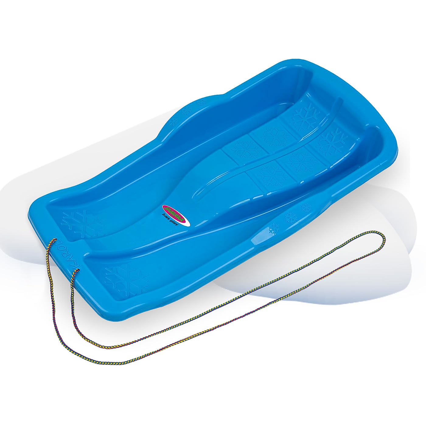 JAMARA 461126 Snow Play Bob Karol 80 cm, corda da tirare, leggera, sotto 1 kg, costruzione aerodinamica, blu