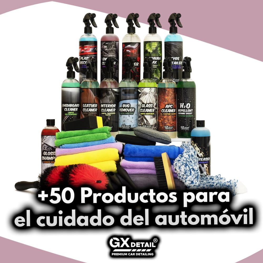 GxDetail Descontaminante Férrico para Llantas y Carrocería 5 Litros - GxDetail – Fórmula Avanzada – Limpiallantas sin Frotar - Elimina Ferodo y Grasa – Limpiador de Uso Rápido – No daña Pintura