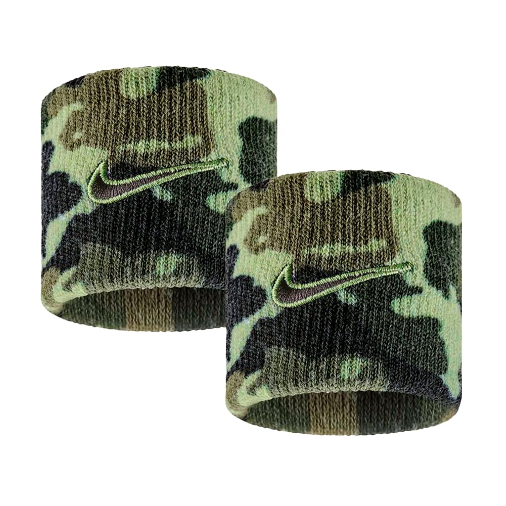NIKE Premier Swoosh Singlewide Wristbands -Soft, Moisture-Wicking (1 Pair, 2.5" Wide)